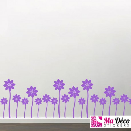 Sticker tapis de fleurs