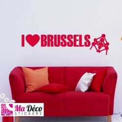 Sticker "I love Brussels"