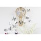 Pack of 12x 3D butterflies wall decals mirror