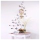 Pack of 12x 3D butterflies wall decals mirror