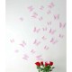 Kit de 12 Stickers papillons 3D roses