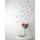 Kit de 12 Stickers papillons 3D roses