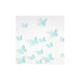 Pack of 12x 3D butterflies wall decals turquoises
