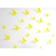 Pack of 12x 3D butterflies wall decals yellow