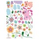 Sticker Fleurs et chiots