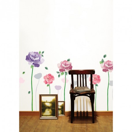 Rose flowers wall decals