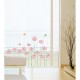 Flowers drawing wall decal