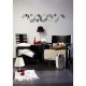 Grey and black designs circles wall decal