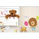 Sticker lion et animaux avec parties tableau blanc