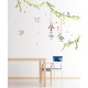 Birds cages in the forest wall decals Wall decal