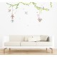 Birds cages in the forest wall decals Wall decal