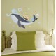 Stickers Baleine et Bateau Pirate