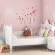 Roses and butterflies watercolored wall decals