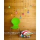 Multicolores light bulbs and butterflies wall decal