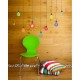 Sticker ampoules multicolores et papillons