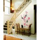 Tree in blossom, cat and butterflies wall decal