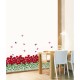 Sticker Jardin de roses rouges