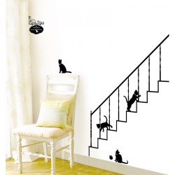Cats and stairs