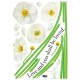 Sticker Fleurs pavots blanches