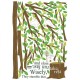 Sticker Arbre vert & oiseau