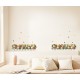 lowering hedge and butterflies wall decal