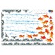 Stickers poissons rouges