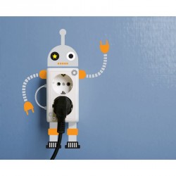 Children robots outlet wall decal