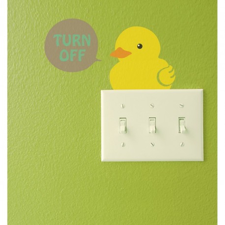 Outlet and chick cup wall decal