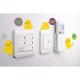 Outlet and chick cup wall decal