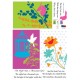 Graphic flower and bird decal