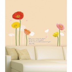 Stickers tulipes multicolores