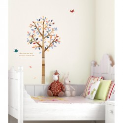 Tree and birds wall decal