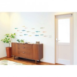 Multicolor fishes wall decals