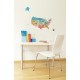 United States Map wall decal for kids