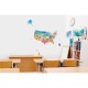 United States Map wall decal for kids