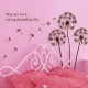 Dandelion flowers wall decal