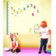 Numbers and pens kidmeter wall decal