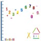 Numbers and pens kidmeter wall decal