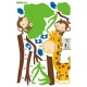 Tree and monkey kidmeter wall decal