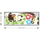 Monkeys and flowers wall decals