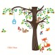 Nut tree and fox wall decal