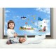 Whale and sea animals wall decals