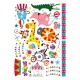 Zebra and circus animals decals