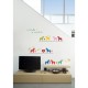 Small Colorful Horses wall decal