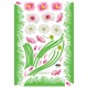 Colored Gerbera and grass decals