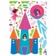 Castle and princess decal