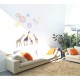 Giraffes and stars wall decals