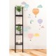 Montgolfier and clouds wall decal