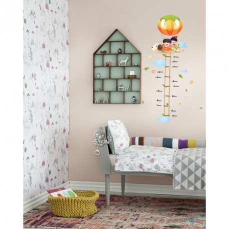 Balloon and kids kidmeter wall decal