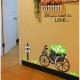 Wall decal Love and Bike